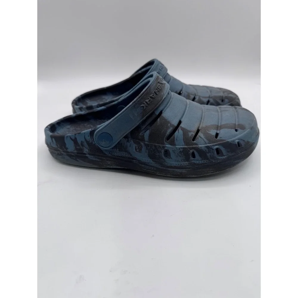 Rugged Shark 8 Blue Clogs Men's Camo Slip On Water‎ Shoes